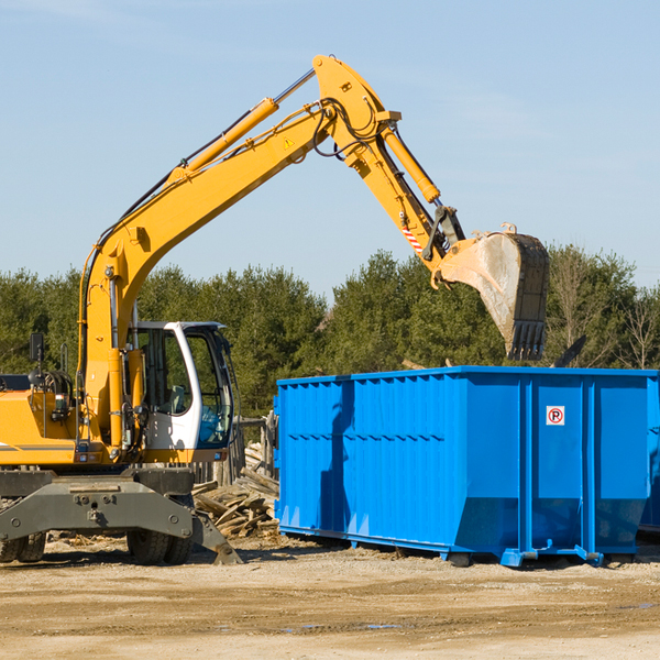 are there any restrictions on where a residential dumpster can be placed in Torrington WY